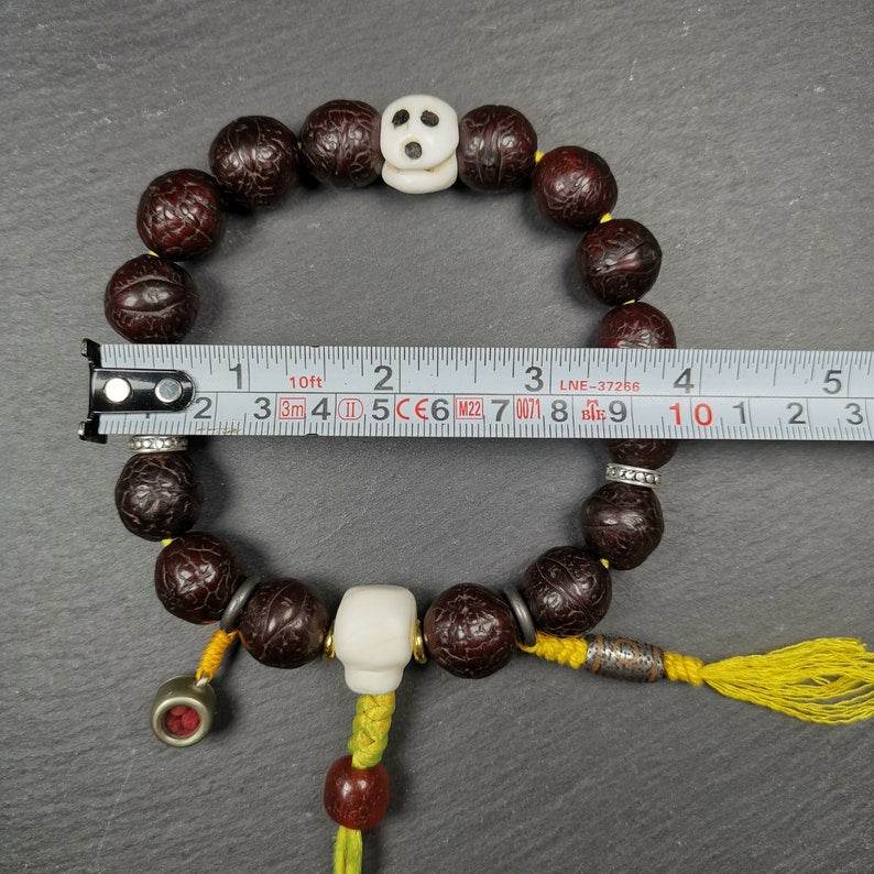 Handhold Wrist Mala, Old Bodhi Seed Beads Bracelet - Gandhanra-ART