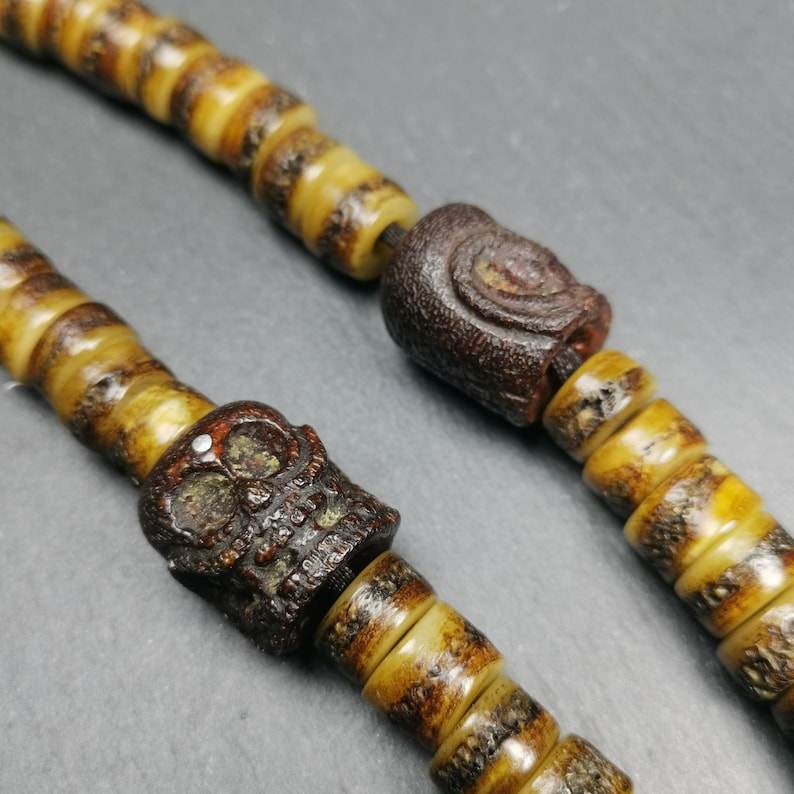 Kapala Bone Skull Bead - Gandhanra-ART