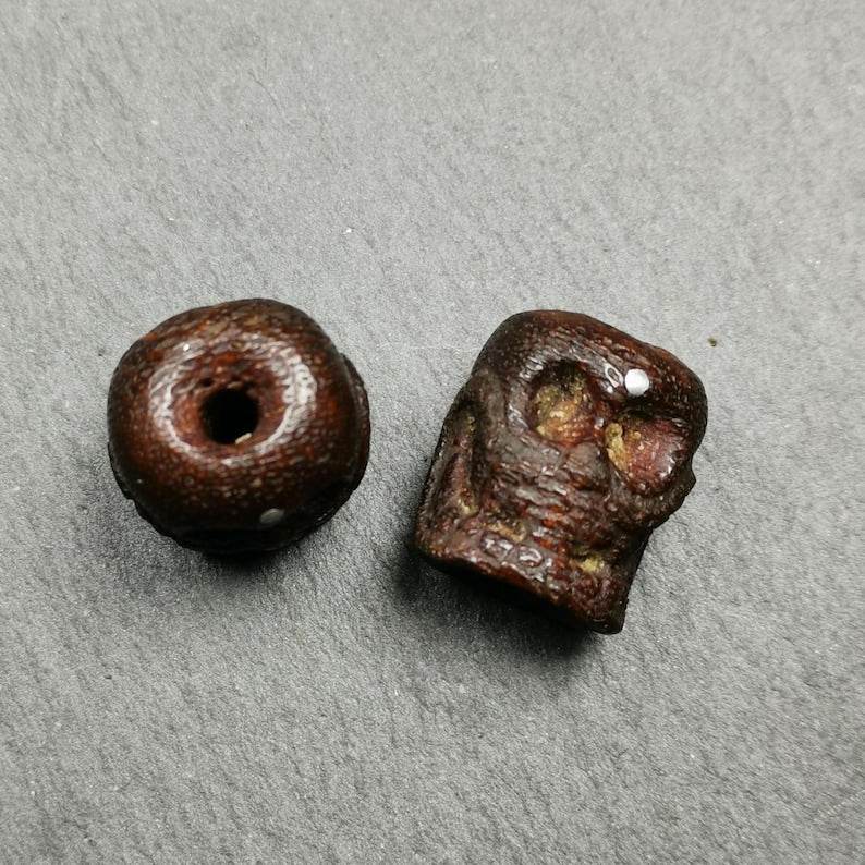 Kapala Bone Skull Bead - Gandhanra-ART