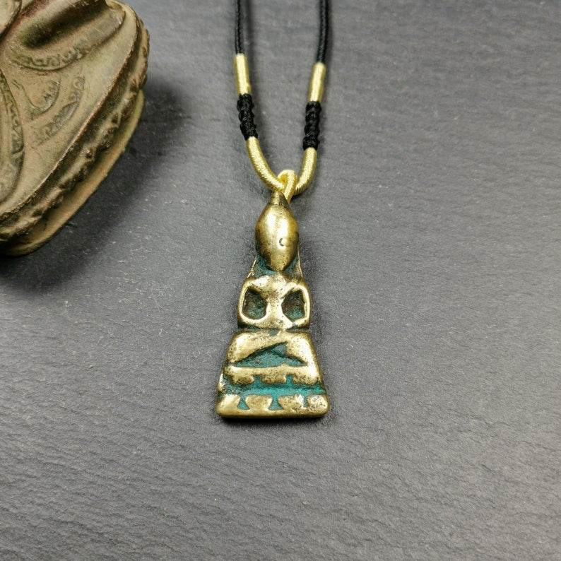 Buddhist Protective Amulet,Amitayus Statue Pendant - Gandhanra-ART