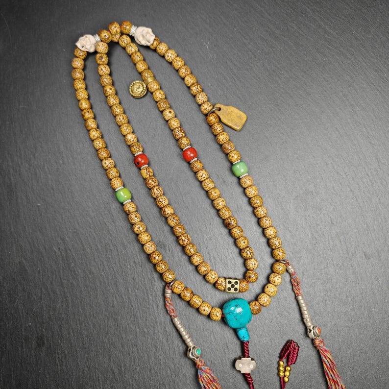Mala Necklace, 108 Prayer Beads - Gandhanra-ART