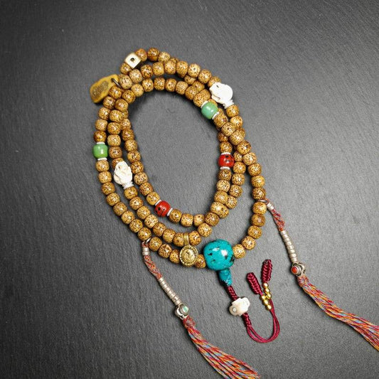 Mala Necklace, 108 Prayer Beads - Gandhanra-ART