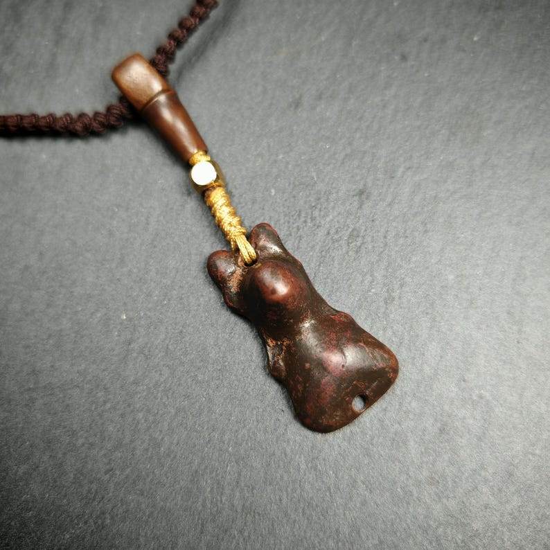 Snow Lion Amulet Necklace - Gandhanra-ART