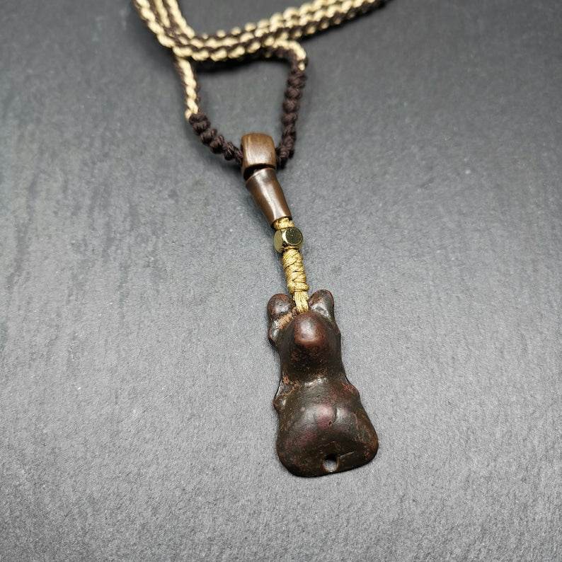 Snow Lion Amulet Necklace - Gandhanra-ART