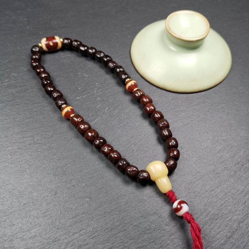 Mala Bracelet,Rudraksha Prayer Beads - Gandhanra-ART