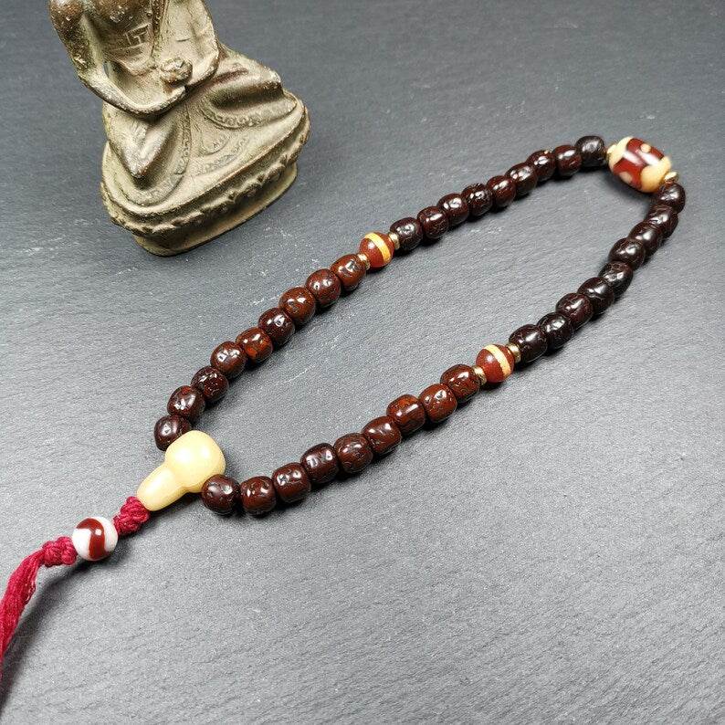 Mala Bracelet,Rudraksha Prayer Beads - Gandhanra-ART