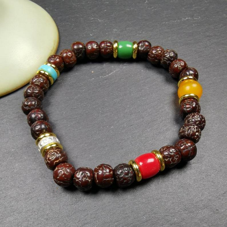 Mala Bracelet,Rudraksha Prayer Beads - Gandhanra-ART