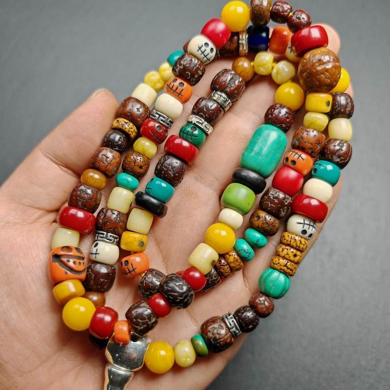 Mala Necklace - Prayer Beads,38cm Length - Gandhanra-ART