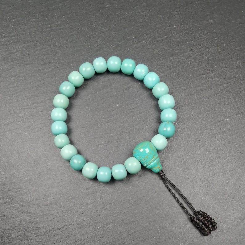 TIBETAN BRACELET - Beaded Wrist Mala Bracelet - Gandhanra-ART