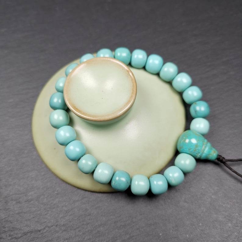 TIBETAN BRACELET - Beaded Wrist Mala Bracelet - Gandhanra-ART