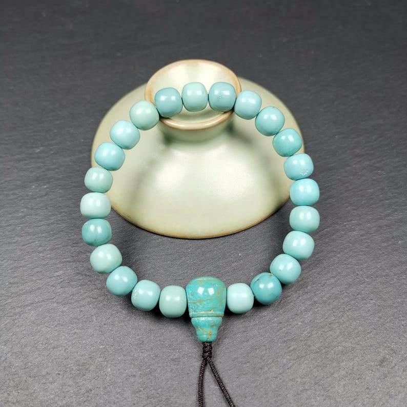 TIBETAN BRACELET - Beaded Wrist Mala Bracelet - Gandhanra-ART