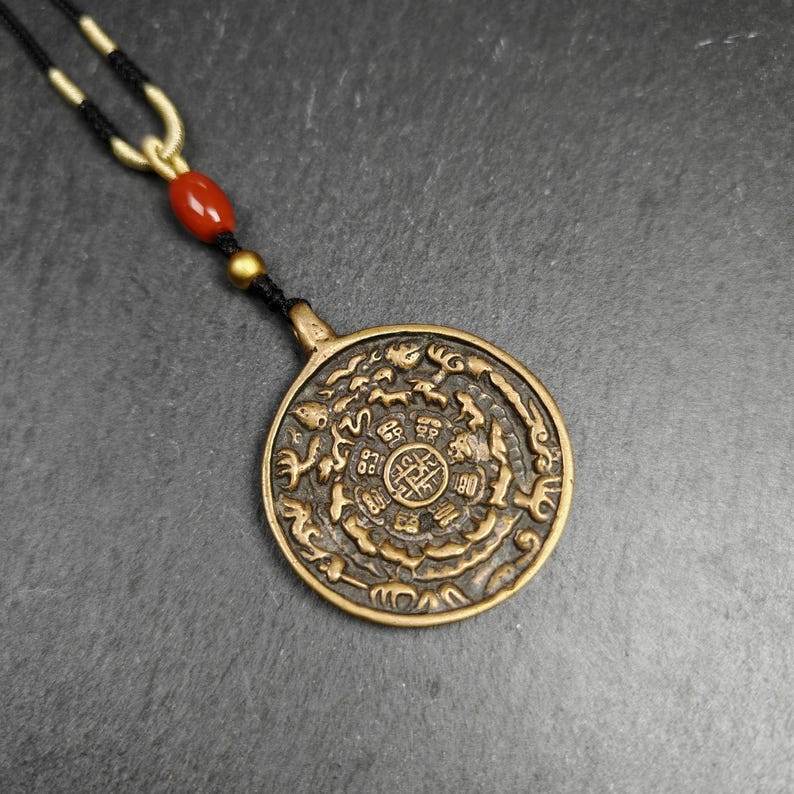 Calendar Amulet Sipaho Badge - Melong Mirror,43mm - Gandhanra-ART