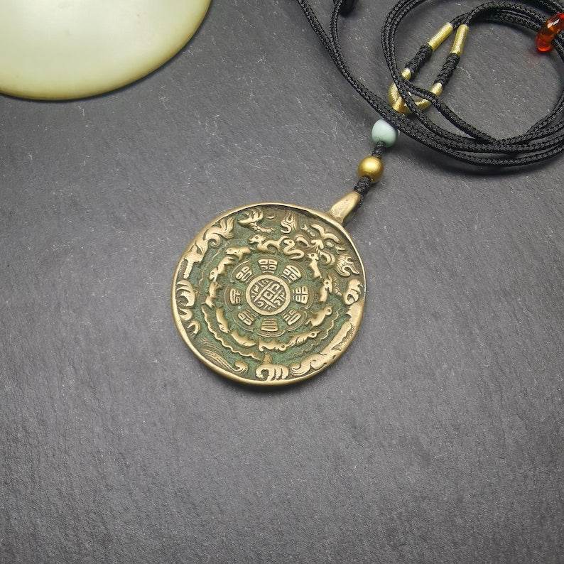Calendar Amulet Sipaho Badge - Melong Mirror,41mm - Gandhanra-ART