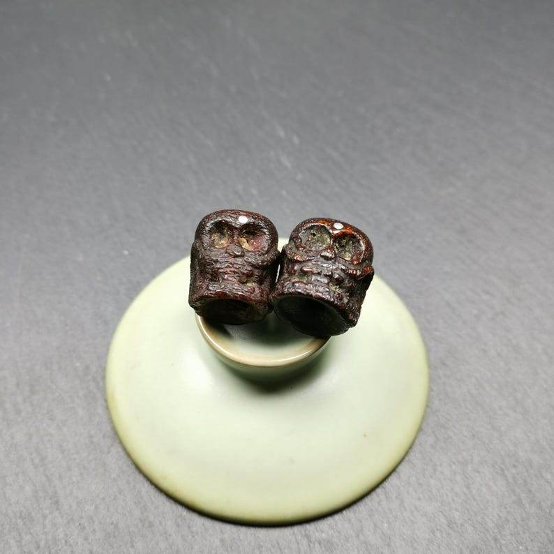 Kapala Bone Skull Bead - Gandhanra-ART