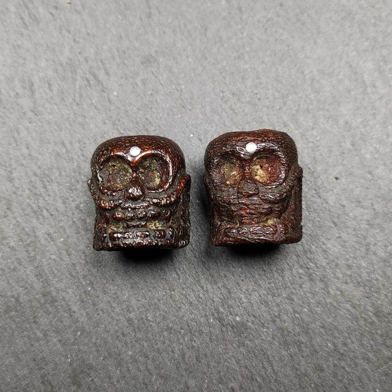 Kapala Bone Skull Bead - Gandhanra-ART