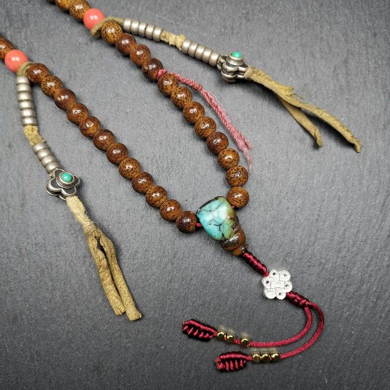 Mala Necklace,mm 108 Prayer Beads - Gandhanra-ART