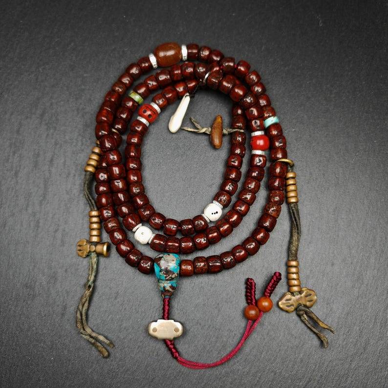 8mm Mala Necklace Prayer Beads - Gandhanra-ART