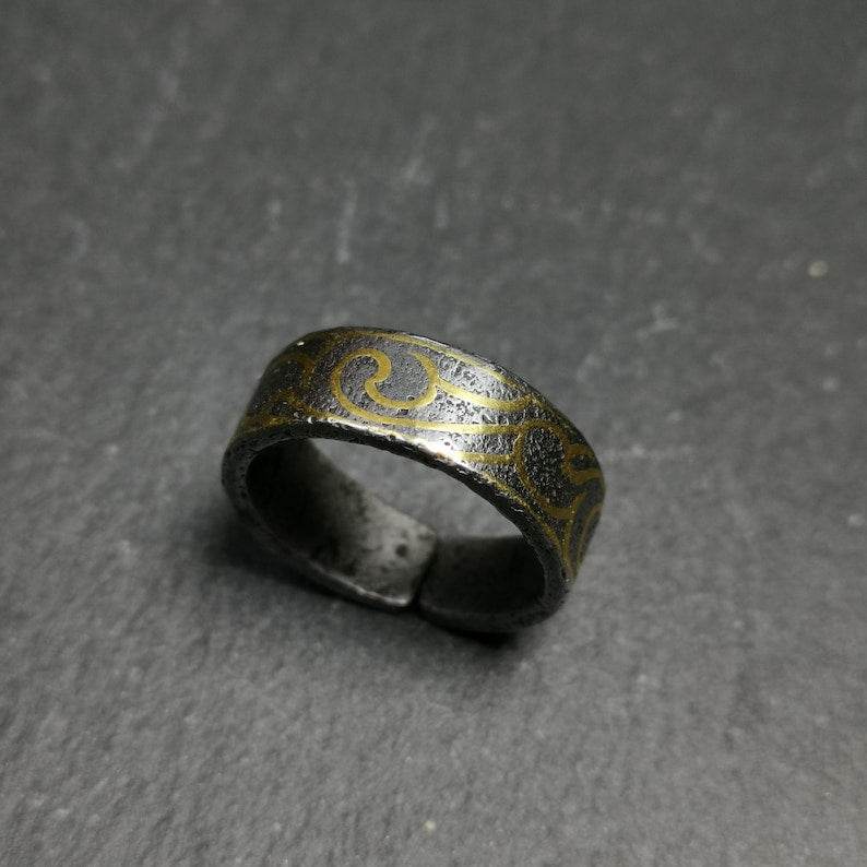 Tibetan Ring | Adjustable US Size 10 - Gandhanra-ART