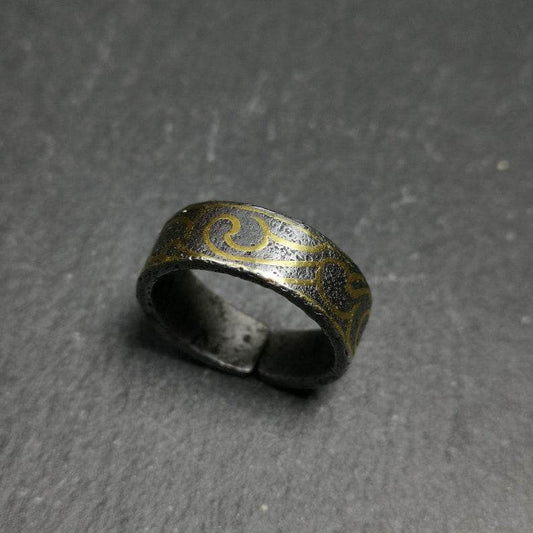 Tibetan Ring | Adjustable US Size 10 - Gandhanra-ART