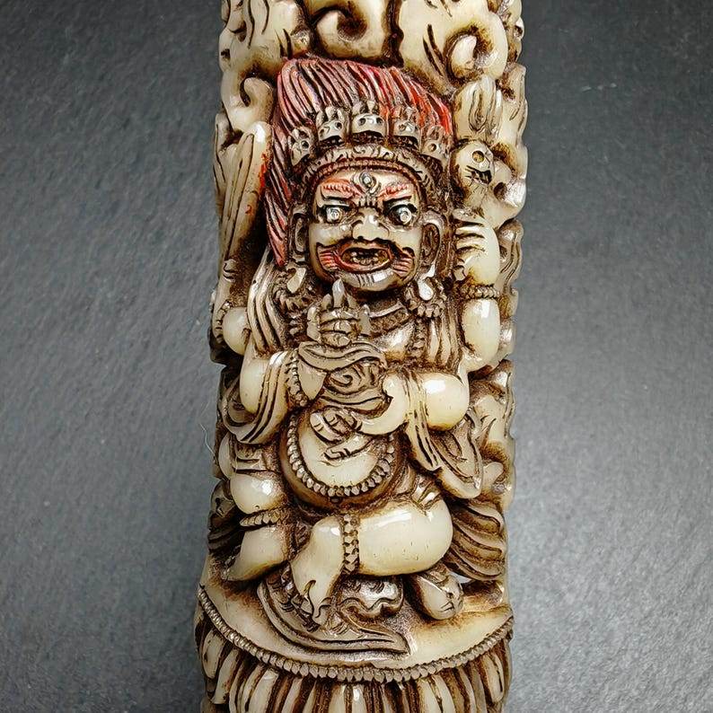 Mahakala Kapala Amulet Badge - Gandhanra-ART