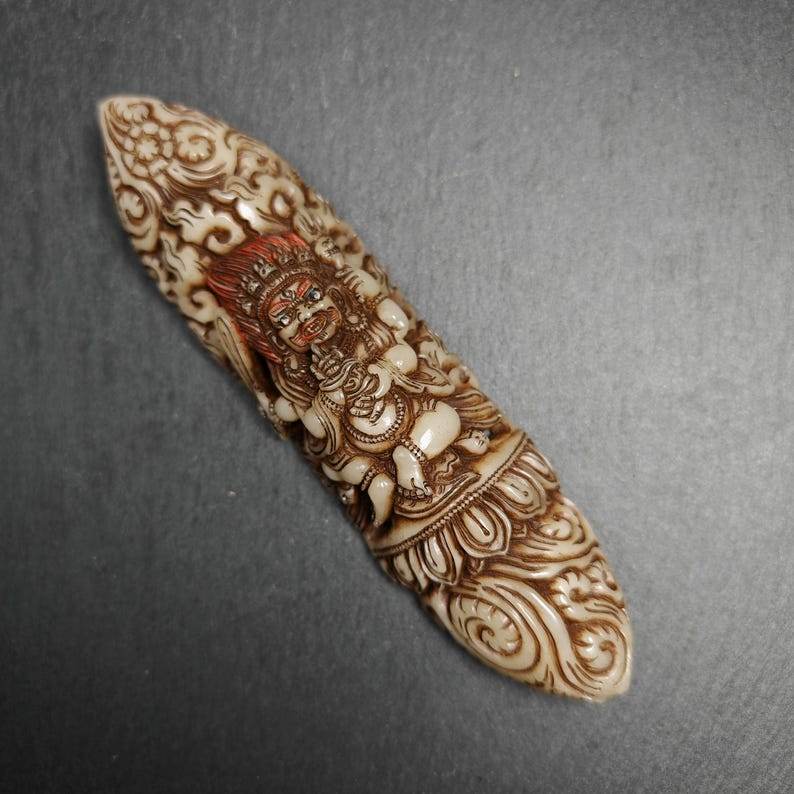 Mahakala Kapala Amulet Badge - Gandhanra-ART