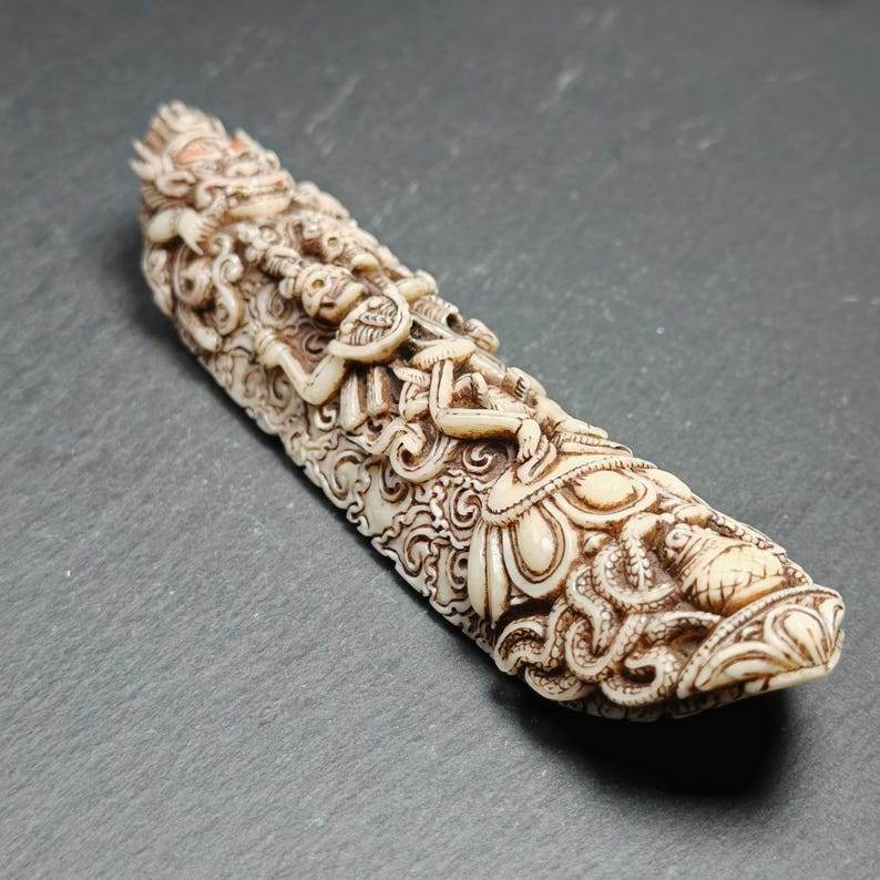 Citipati Kapala Amulet Badge - Gandhanra-ART