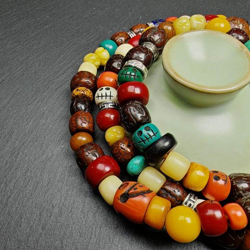 Mala Necklace - Prayer Beads,38cm Length - Gandhanra-ART