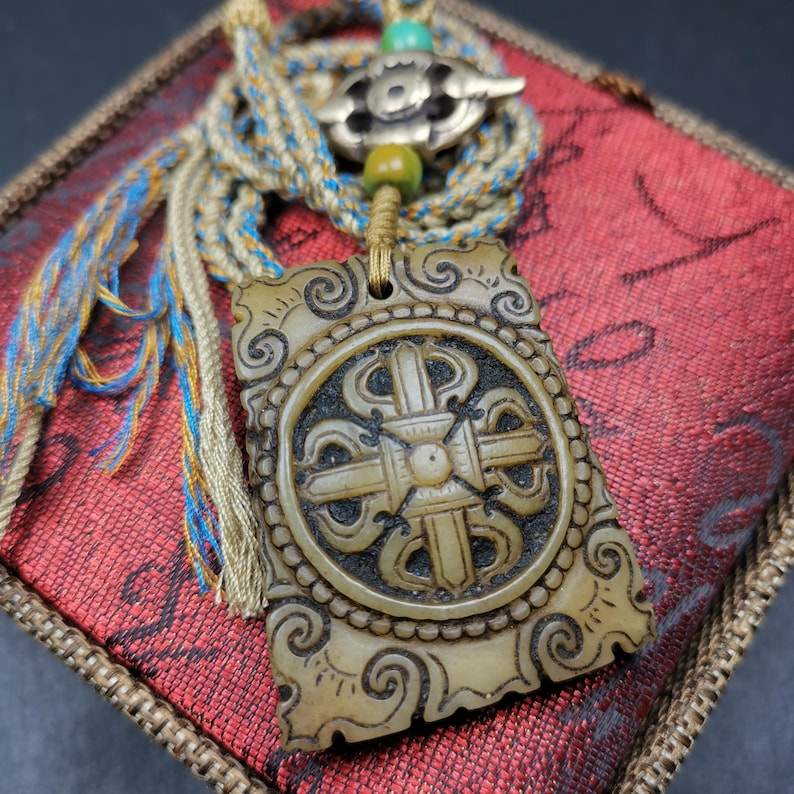 Vajra Mandala Kapala Pendant,Amulet,45mm × 36mm - Gandhanra-ART