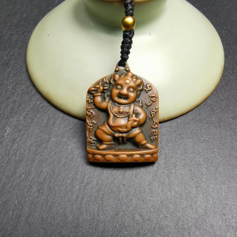 Statue Pendant,Vajrapani Amulet Badge - Gandhanra-ART