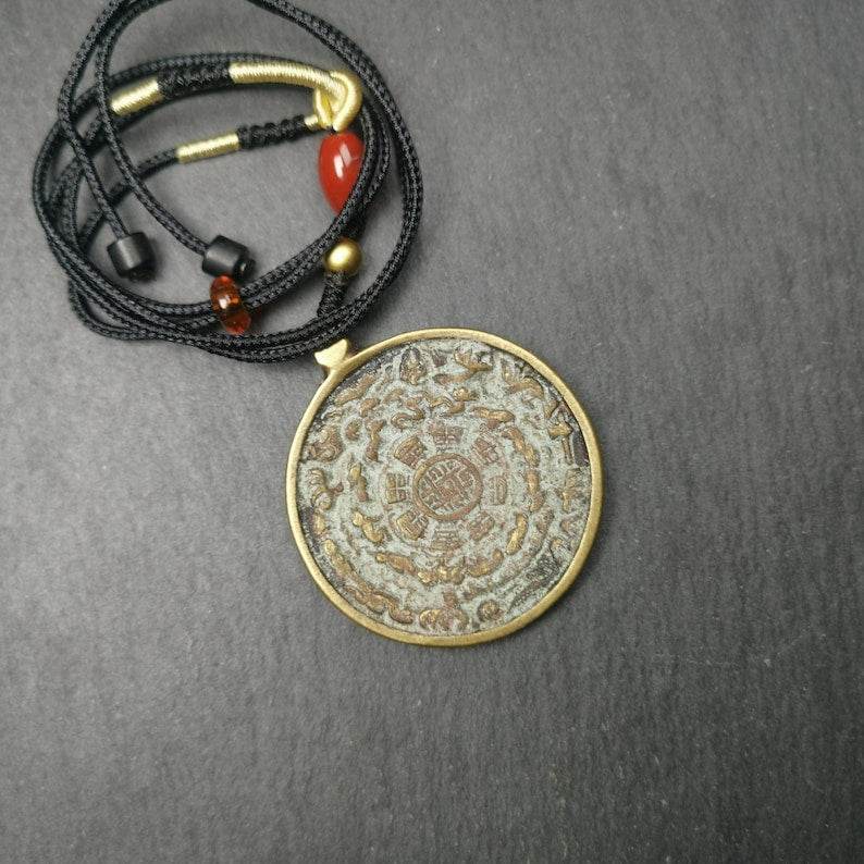 Amulet Sipaho Badge - Melong Mirror 44mm - Gandhanra-ART