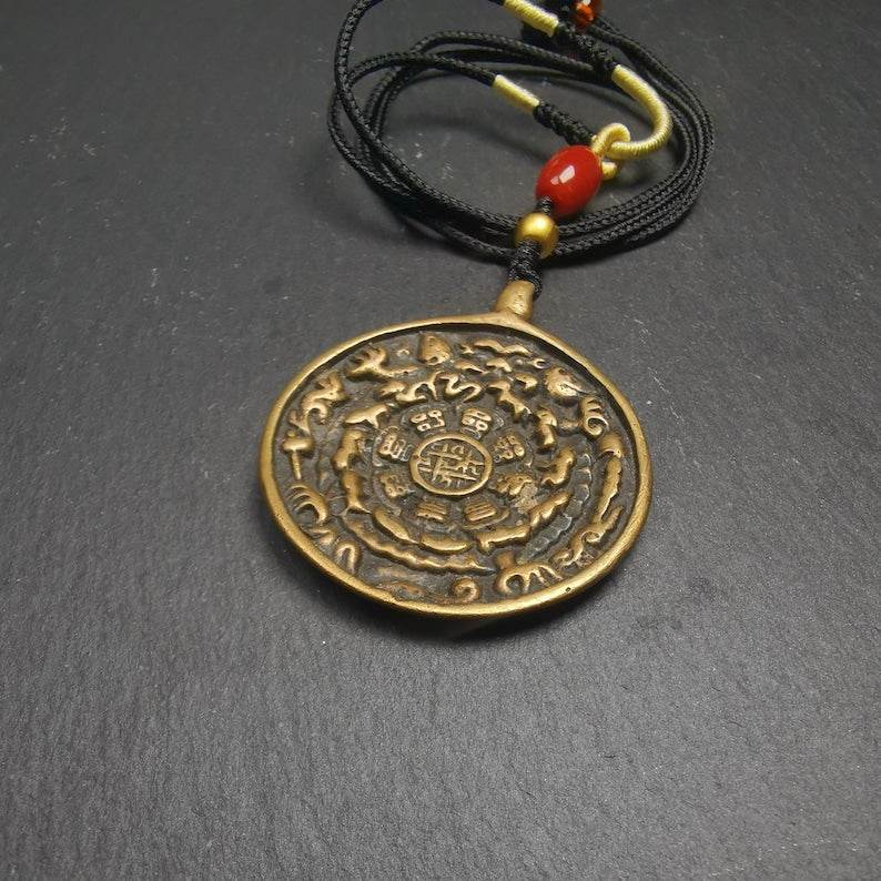 Calendar Amulet Sipaho Badge - Melong Mirror,43mm - Gandhanra-ART