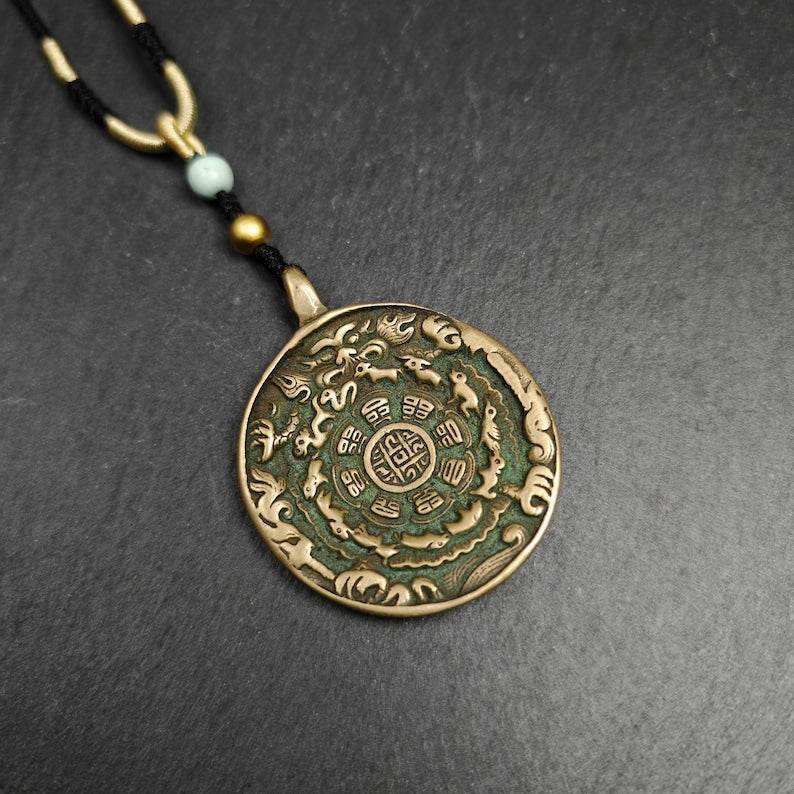 Calendar Amulet Sipaho Badge - Melong Mirror,41mm - Gandhanra-ART