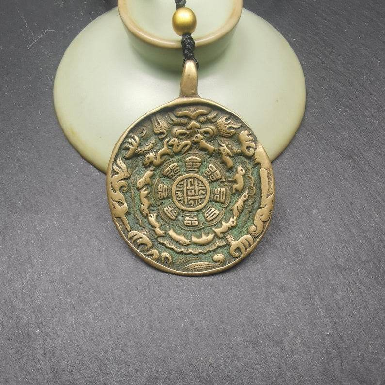 Calendar Amulet Sipaho Badge - Melong Mirror,41mm - Gandhanra-ART