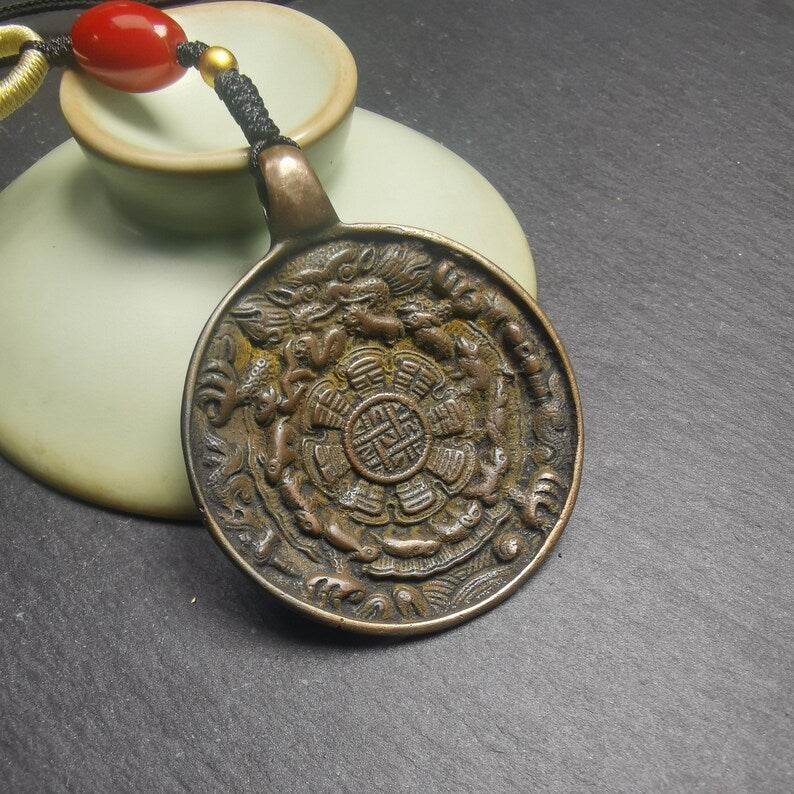 Calendar Amulet Sipaho Badge - Melong Mirror,42mm - Gandhanra-ART