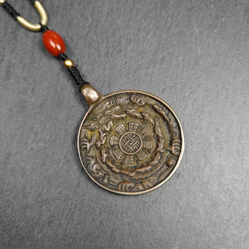 Calendar Amulet Sipaho Badge - Melong Mirror,42mm - Gandhanra-ART