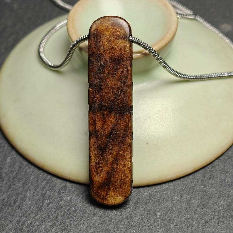 Yak Bone Elephant Charm,51 × 12mm