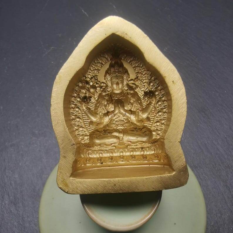 Chenrezig Tsa Tsa Mold,4.5cm Height - Gandhanra-ART