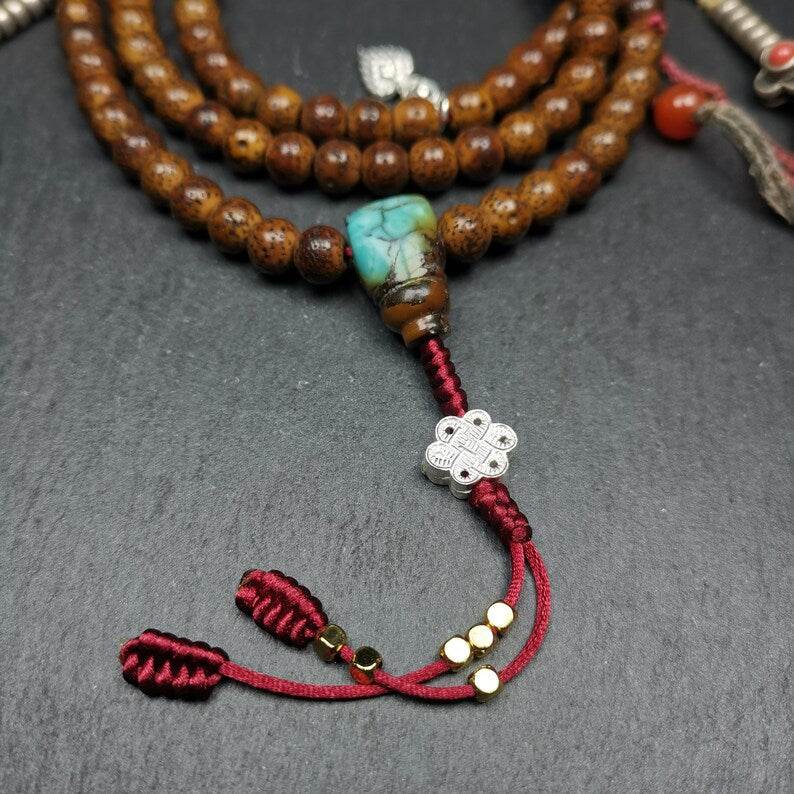 Mala Necklace,mm 108 Prayer Beads - Gandhanra-ART