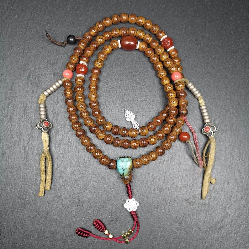 Mala Necklace,mm 108 Prayer Beads - Gandhanra-ART