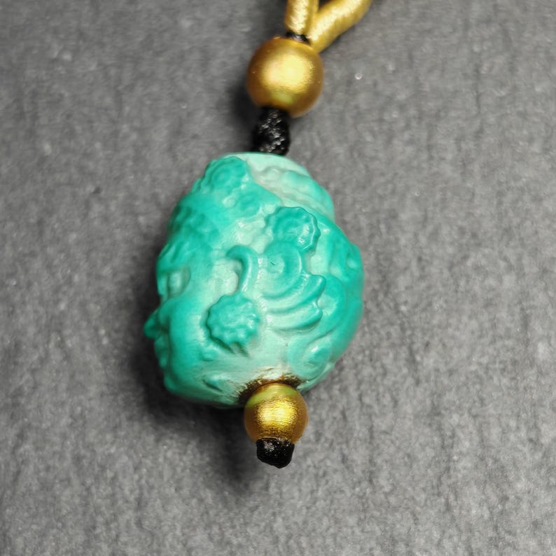 Turquoise Mahakala Amulet
