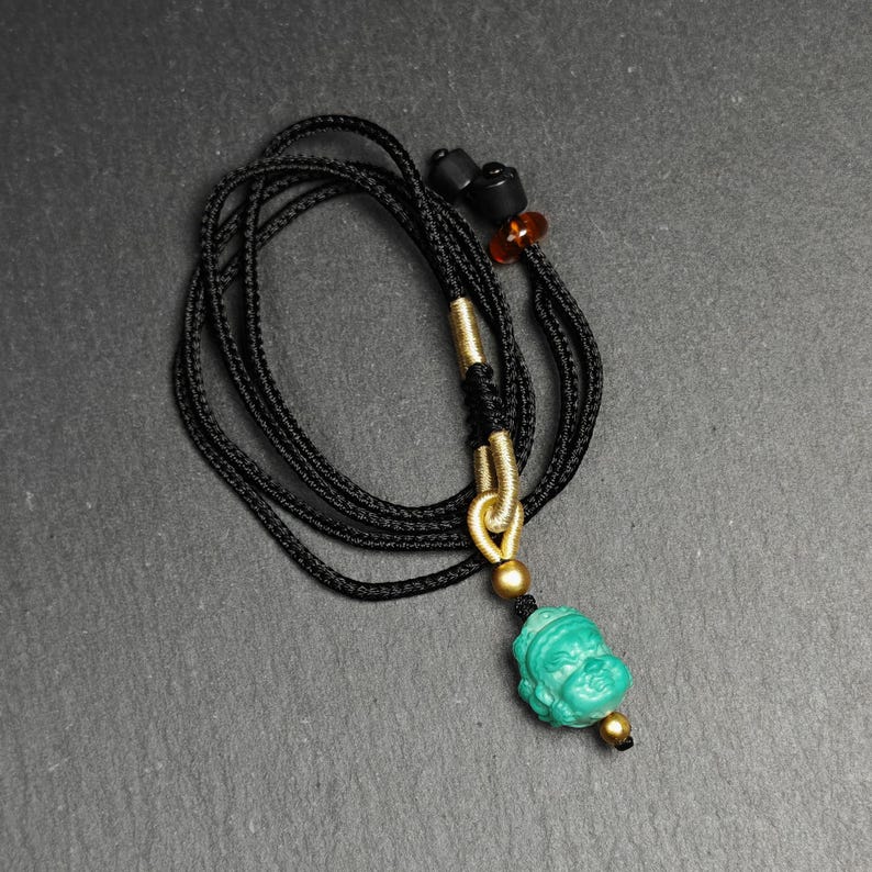 Turquoise Mahakala Amulet