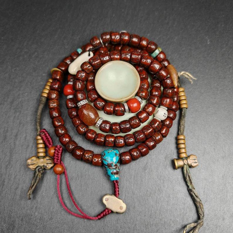 8mm Mala Necklace Prayer Beads - Gandhanra-ART