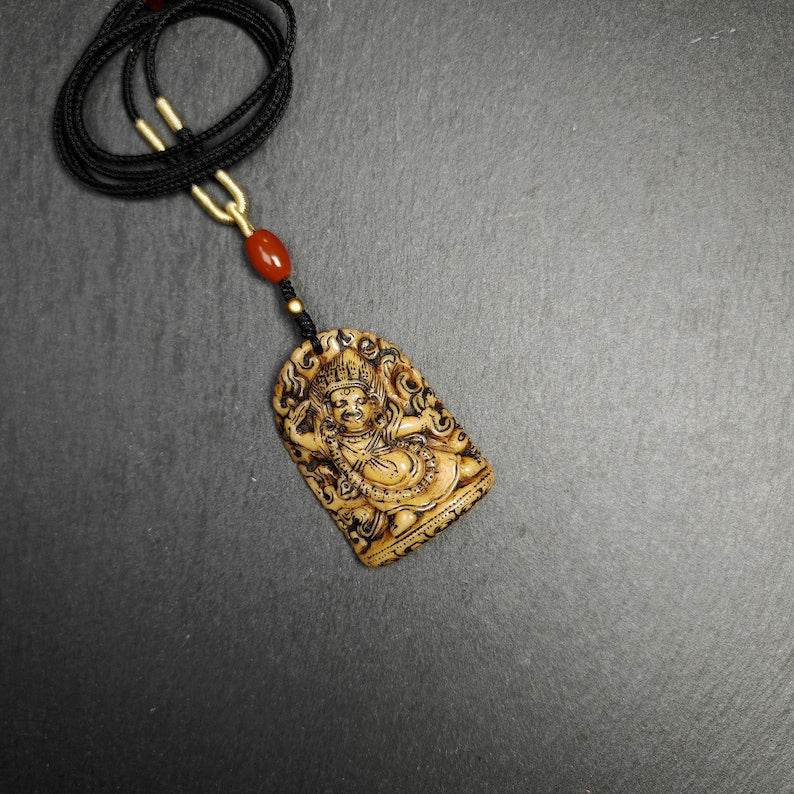 Statue Pendant, Vajrapani Amulet Badge - Gandhanra-ART