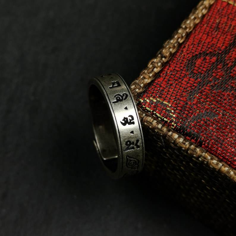 Silver Ring | Mantra of Drashi Lhamo - Gandhanra-ART