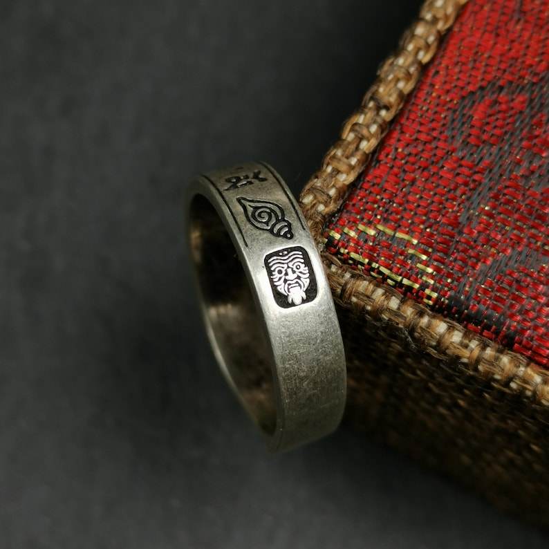 Silver Ring | Mantra of Drashi Lhamo - Gandhanra-ART