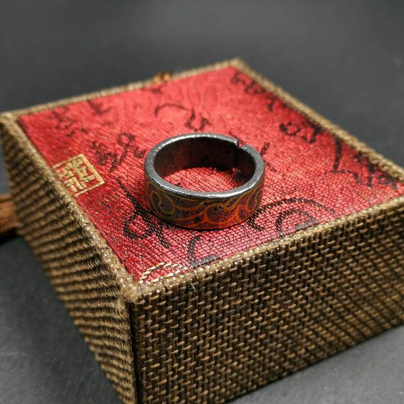 Tibetan Ring | Adjustable US Size 10 - Gandhanra-ART