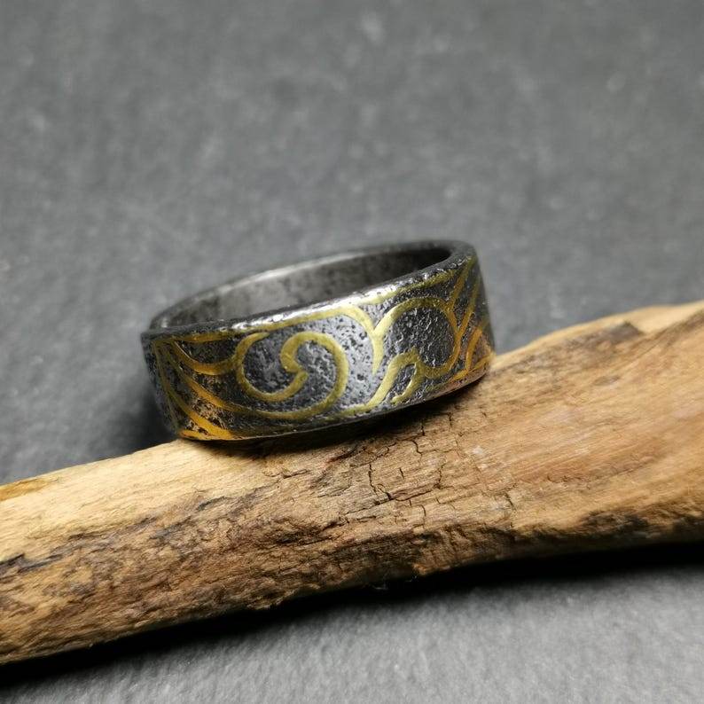 Tibetan Ring | Adjustable US Size 10 - Gandhanra-ART