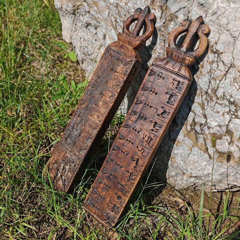 Buddhist Zanpar Wooden Mold Stick - Gandhanra-ART