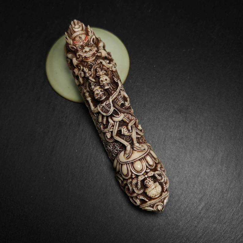 Citipati Kapala Amulet Badge - Gandhanra-ART