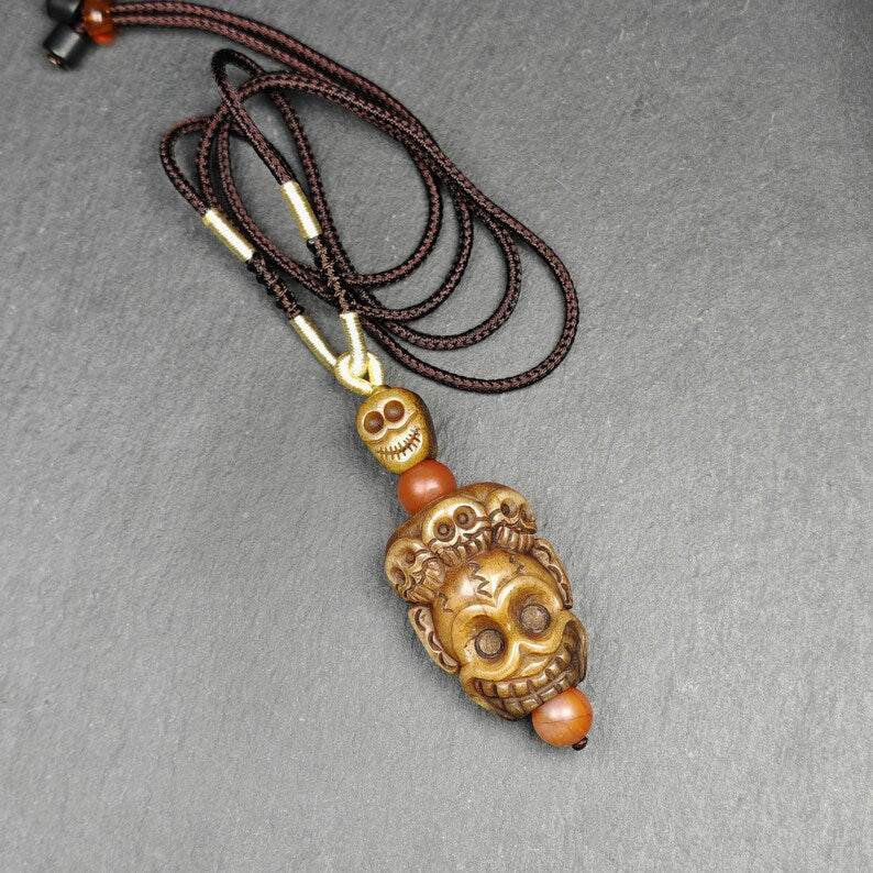Citipati Skull Protective Charm - Gandhanra-ART